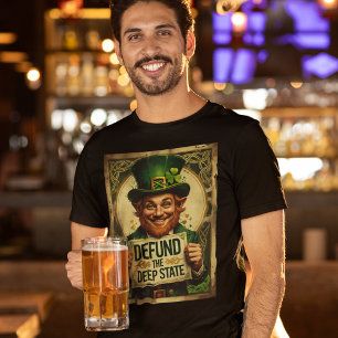 T-shirt Saint-Patrick Défund La Surveillance Du FBI De L'É