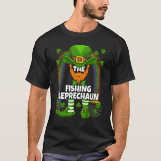 T-shirt Saint-Patrick familial de pêche leperechaun hommes