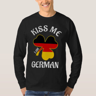 T-shirt Saint-Patrick Jour Kiss Me Ich Bin Deutscher Saint
