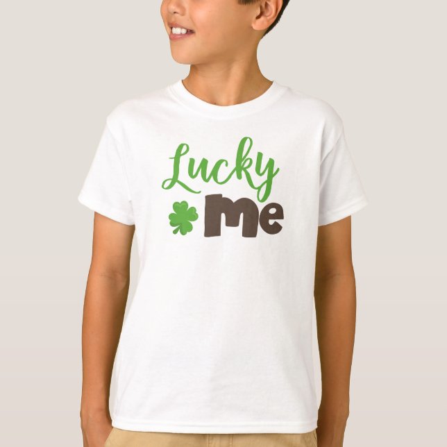 T-shirt Saint Patrick, Lucky Clovers, Lucky Me (Devant)