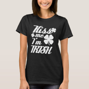 T-shirt Saint Patrick s Day Gif Kiss Me Je suis irlandais