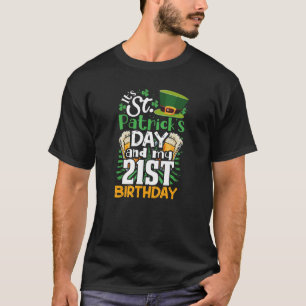 T-shirt Saint Patrick's Day 21e anniversaire Irlandais Bor