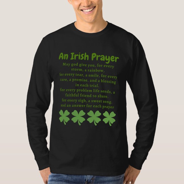 T-shirt Saint Patrick's Day An Irish Prayer (Devant)