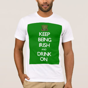 T-shirt Saint Patrick's Day Continuez à être irlandais
