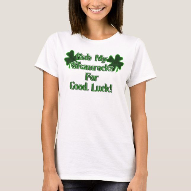 T-shirt Saint Patrick's Day - Frapper mes Shamrocks pour l (Devant)