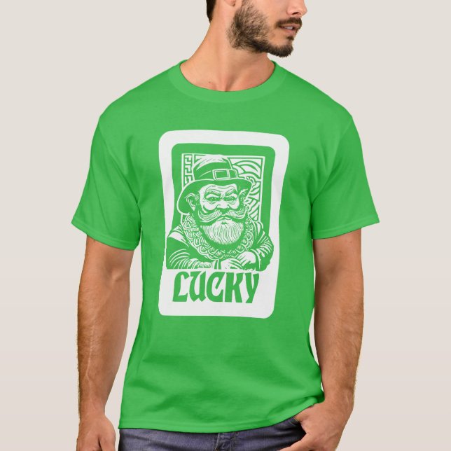 T-shirt Saint Patrick's Day Leprechaun (Devant)