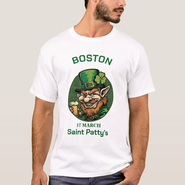 T-shirt Saint Patrick's Day Leprechaun (Devant)