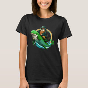 T-shirt Saint Patricks Day Leprechaun Dauphin Shamrock drô