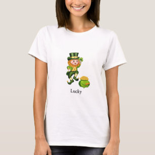 T-shirt Saint Patrick's Day leprechaun & pot d'or