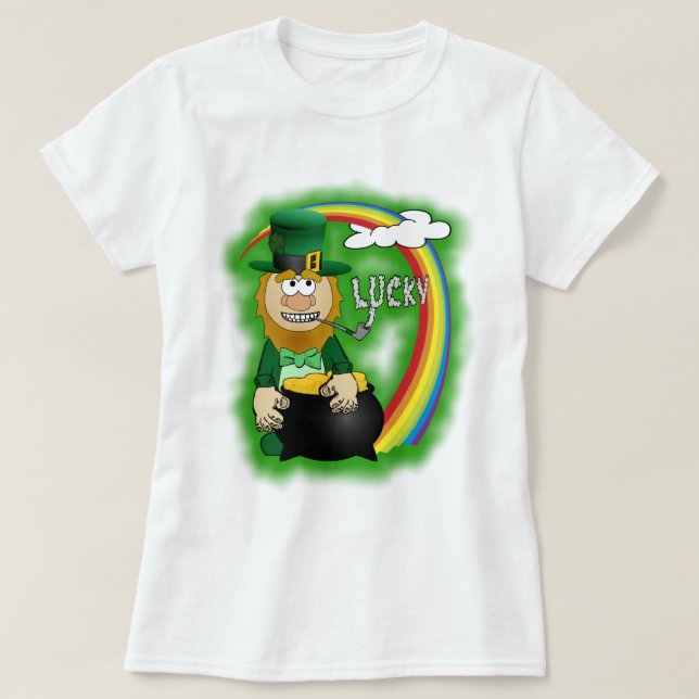 T-shirt Saint Patrick's Day LeprechaunT-Shirt (Design devant)