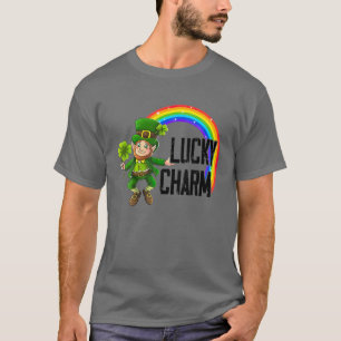 T-shirt Saint Patrick's Day Lucky Charm Leprechaun Arc-en-