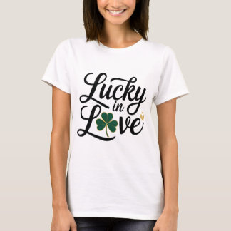 T-shirt Saint Patrick's Day Lucky in Love-Perfect for Coup