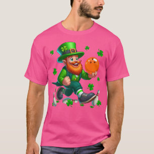 T-shirt Saint Patrick'S Day Man Jouer Bowling Shamrock Pla