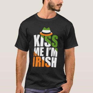 T-shirt Saint Patricks Les femmes m'embrassent Je suis Irl