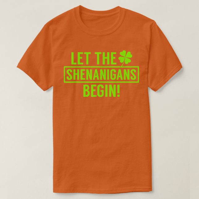 T-shirt Saint Patricks Shenanigan (Design devant)
