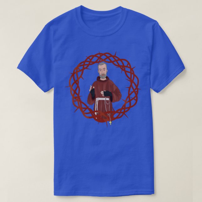 T-shirt Saint Pie de Pietrelcina Padre Pio 3 (Design devant)