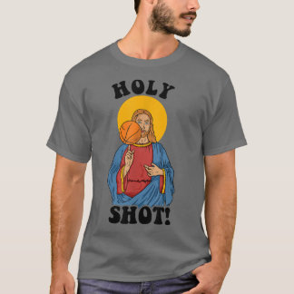 T-shirt Saint ShotJesus Basketball drôle