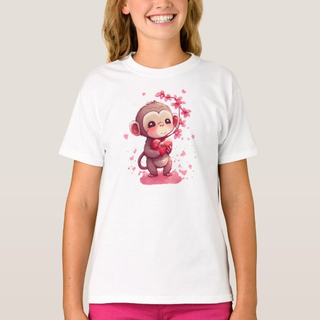 T-shirt Saint Singe Saint Valentin (Devant)