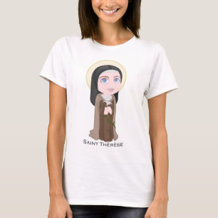 T-shirt Saint Therese de catholique mignon de Lisieux