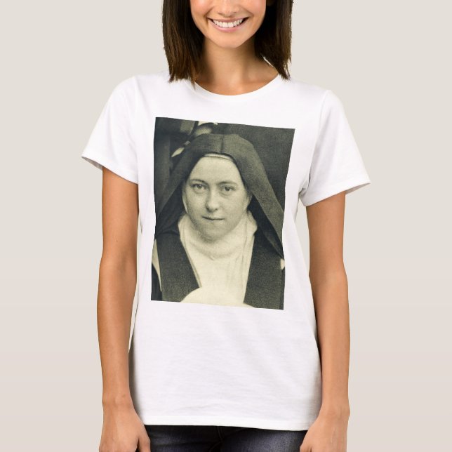 T-shirt Saint Thérèse de l'Enfant Jésus et la Sainte Face (Devant)