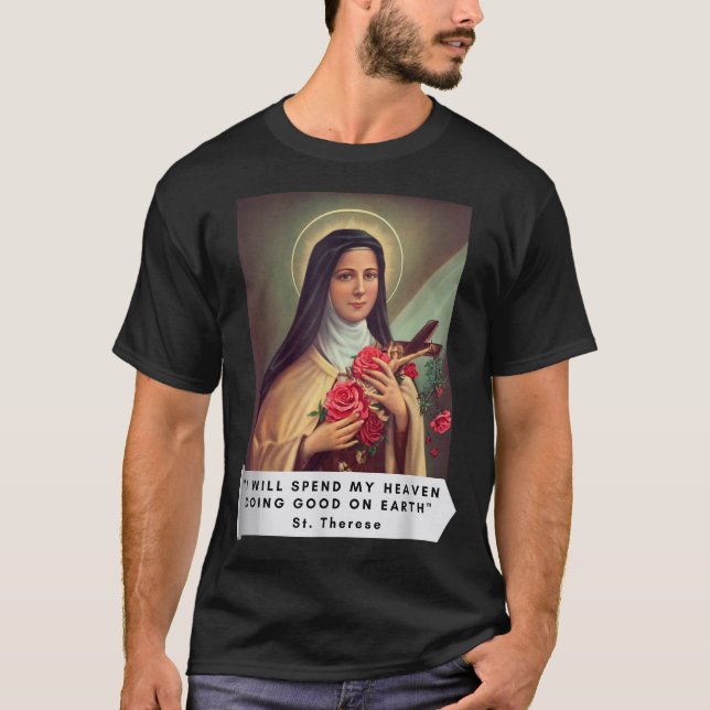 T-shirt Saint Thérèse de Lisieux Saint Thérèse de l'Enfant (Devant)