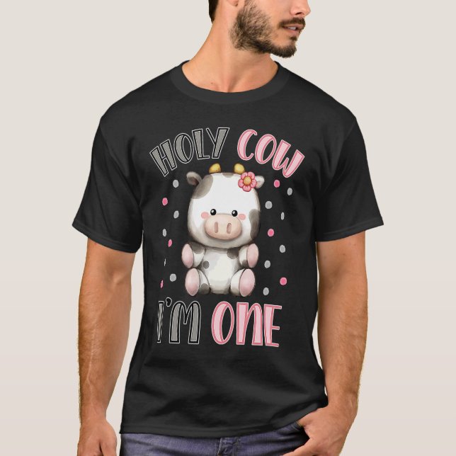 T-shirt Saint Vache Je suis un mignon animal de ferme 1er  (Devant)