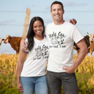 T-shirt Saint Vache Nous Avons Dit I Moo Vache Mariage À T