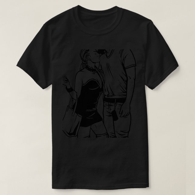 T-shirt Saint-Valentin Adulte Amusant Couple mignonne Homm (Design devant)