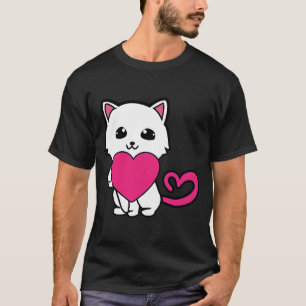 T-shirt Saint-Valentin Amour Chat Feline Kitten Fan