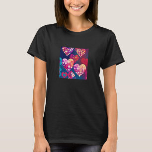 T-shirt Saint Valentin Amour Coeur Fille amie Fiancée Femm