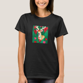 T-shirt Saint Valentin Amour Coeur mignon Deer Girlfriend 