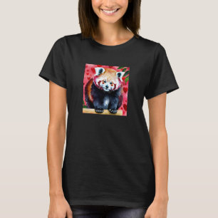 T-shirt Saint Valentin Amour Coeur Rouge Panda Girlfriend