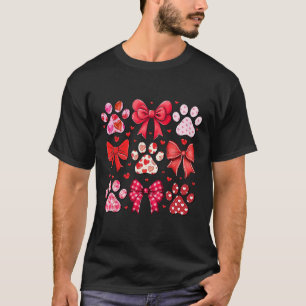 T-shirt Saint-Valentin Chien Coquette Maman Chien Empreint
