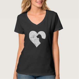 T-shirt Saint Valentin Coeur mignonne Dachshund Amoureux d