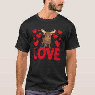 T-shirt Saint Valentin Coeurs Aimer Highland Vache Animal