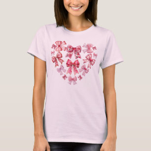 T-shirt Saint-Valentin Croquette Coeur bow