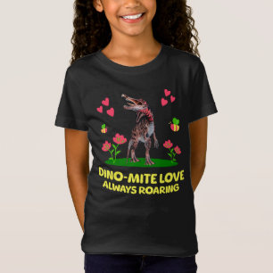 T-Shirt Saint-Valentin de dinosaure mignon pour les enfant