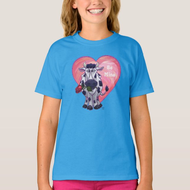 T-shirt Saint Valentin de la vache (Devant)