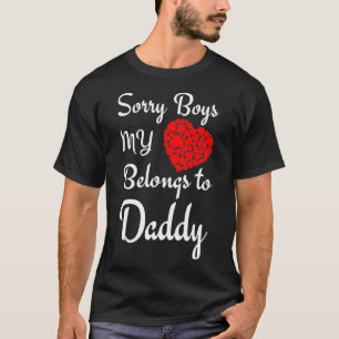 T-shirt Saint Valentin Désolé les garçons Mon coeur appart