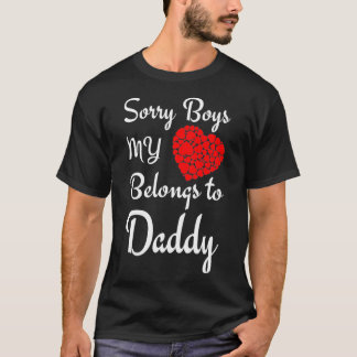 T-shirt Saint Valentin Désolé les garçons Mon coeur appart