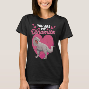 T-shirt Saint Valentin Dinosaur Rex Vous êtes Mon Dinomite
