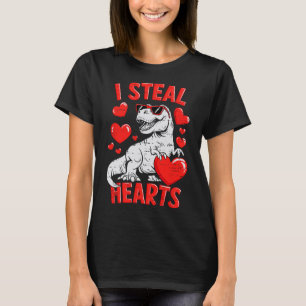 T-shirt Saint-Valentin Dinosaure T Rex Cœur Adolescents Ga