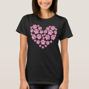 T-shirt Saint-Valentin Fourrure maman chien féminin maman