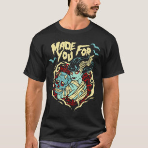 T-shirt Saint-Valentin Frankenstein pour amoureux des zomb