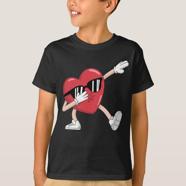 T-shirt Saint Valentin Garçons amusants Filles Dabbing Coe (Devant)
