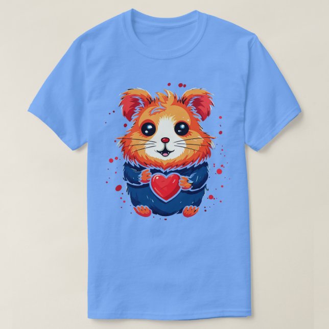 T-shirt Saint Valentin Hamster (Design devant)