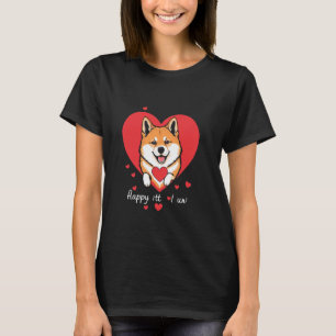 T-shirt Saint-Valentin Joyeux J'Ai Un Coeur De Chien Cute