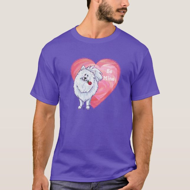 T-shirt Saint Valentin Poméranie Blanche (Devant)