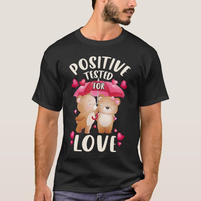 T-shirt Saint-Valentin pour les couples en couple avec des (Devant)
