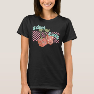 T-shirt Saint-Valentin Sentez-vous chanceux Dice Coeur Cer